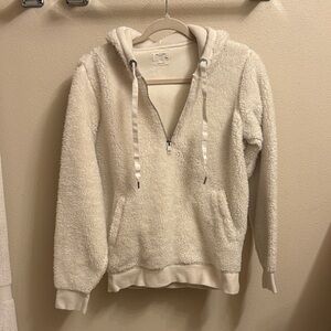 rag & bone Cream Fleece Hoodie